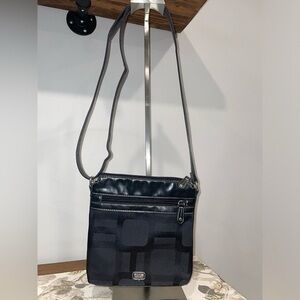 Men's Black Crossbody Bag - Classic Everyday Organizer